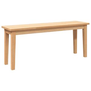 vidaXL Suoliukas 110 cm Medžio masyvo guma