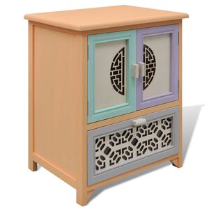 vidaXL &Scaron;oninė spintelė Įvairiaspalvis 46 x 34 x 55.5 cm