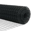 vidaXL Tvora su stulpais Pilka 0,6 x 25 m Plienas ir PVC