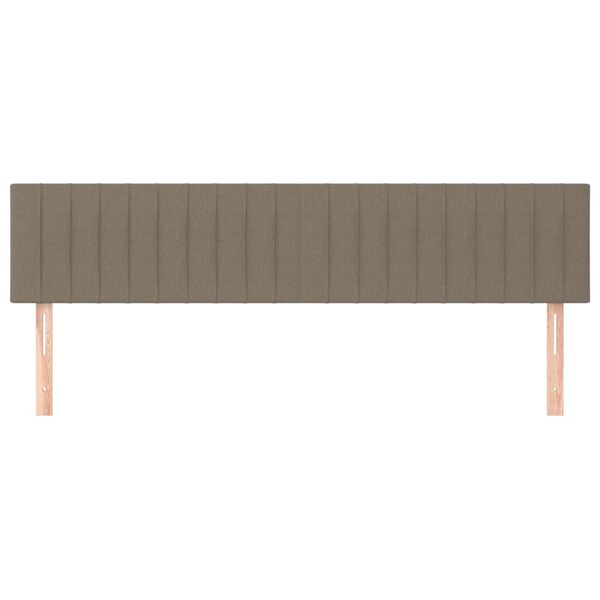 vidaXL Galvūgaliai, taupe spalvos, 200x5x78/88 cm, audinys