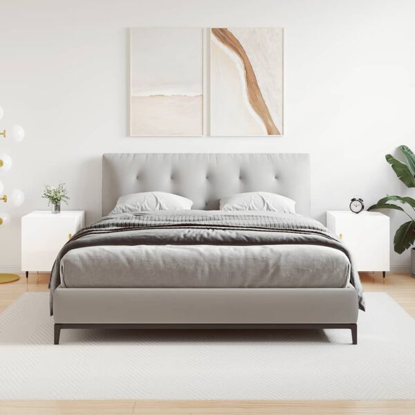 vidaXL Naktinės spintelės, 2vnt., baltos, 40x40x50cm, apdirbta mediena