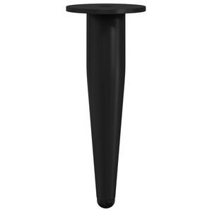 vidaXL Baldų kojelės 2 vnt. Juoda &Oslash; 40 x 98 mm Geležis