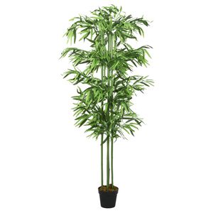 vidaXL Dirbtinis bambukas, žalios spalvos, 80cm, 240 lapai