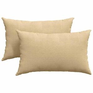 vidaXL Sofa Pagalvės 2 pcs Pilkai žalia 50 x 30 cm Kordūrinis audinys