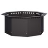 vidaXL Laužavietės žiedas Juoda 60 x 60 x 25 cm Plienas