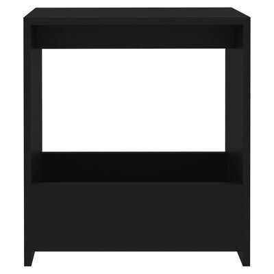 vidaXL Šoninis staliukas, juodos spalvos, 50x26x50cm, MDP