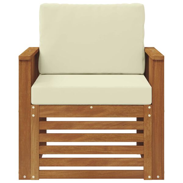 vidaXL Lauko sofos komplektas su pagalve Natūrali 71 x 63 x 73 cm