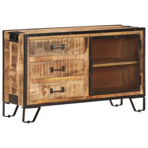 vidaXL &Scaron;oninė spintelė, 100x31x60cm, neapdorotas mango masyvas