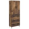 vidaXL Spintelė 2 pcs Sendintos medienos 66 x 34,5 x 90 cm