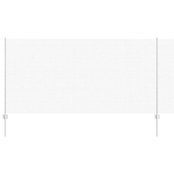 vidaXL Tvora su stulpais Sidabro 1,2 x 10 m Plienas