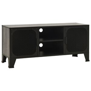 vidaXL Televizoriaus spintelė, pilka, 105x36x47cm, metalas ir MDF