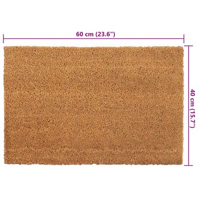 vidaXL Durų kilimėliai, 5vnt., natūralūs, 40x60cm, kokoso pluoštas