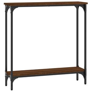 vidaXL Konsolinis staliukas, rudas ąžuolo, 75x22,5x75cm, mediena