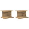 vidaXL Naktinis staliukas 2 pcs Amatininkų ąžuolas 40 x 30 x 25 cm