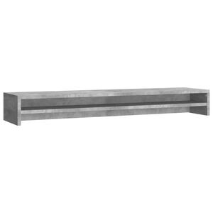 vidaXL Monitoriaus stovas, betono, 100x24x13 cm, apdirbta mediena