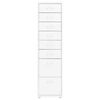 vidaXL Mobili spintelė dokumentams, balta, 28x41x109cm, metalas