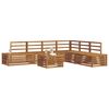 vidaXL Lauko sofos komplektas 7 Vienetas Natūrali
