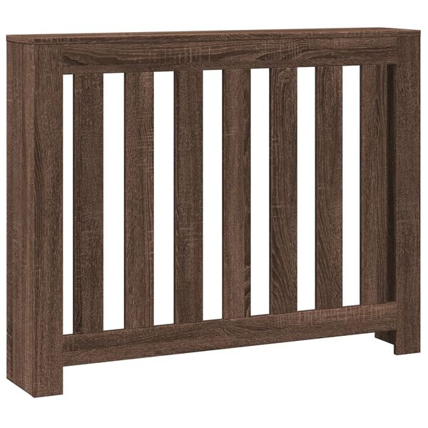 vidaXL Radiatoriaus uždangalas, rudas, 104x20x82cm, apdirbta mediena