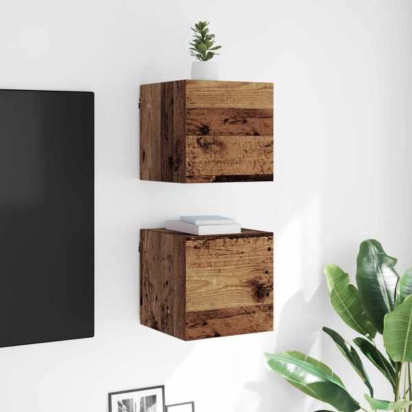 vidaXL Televizoriaus spintelė Senas medis 30,5 x 30 x 30 cm