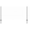 vidaXL Hexagonal Fence with Post 10 x 1,2 m PVC dengtas plienas Pilka