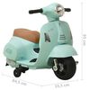 vidaXL Elektrinis žaislinis motoroleris Vespa GTS300, žalios spalvos