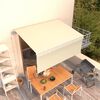 vidaXL Automatiniu būdu i&scaron;traukiama markizė, kreminė, 3,5x2,5m