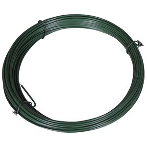 vidaXL Viela tvorai, lankstoma, 25m, 1,4/2mm, plienas, žalia