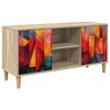 vidaXL Televizoriaus spintelė HEESCH 102 x 33 x 50 cm Sonoma ąžuolo