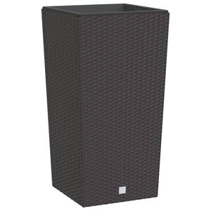 vidaXL Lovelis su i&scaron;imamu įdėklu, rudas, 21/49l, PP ratanas