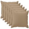 vidaXL Pagalvėlės užvalkalas 6 vnt. HOUTEN Taupe 30 x 30 cm