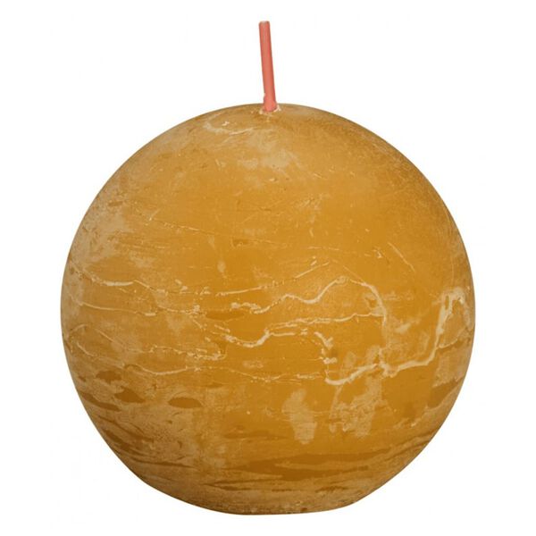 Bolsius Žvakės Shine, 6vnt., korio geltonos, 76x71mm, rutulio formos