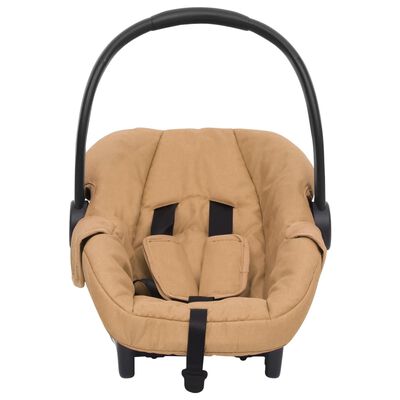 vidaXL Automobilinė kėdutė kūdikiams, taupe spalvos, 42x65x57cm