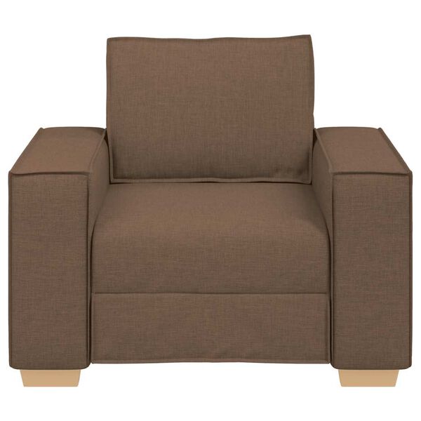 vidaXL Sofa-kėdė, ruda, 60 cm, audinys