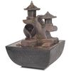 vidaXL Patalpų fontanas, su LED lempa, sintetinė derva