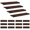 vidaXL Laiptų pakopos 16 vnt. 90 x 30 x 2 cm Tamsiai rudas