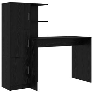 vidaXL Stalas Juodas ąžuolas 133.5 x 50 x 124 cm 2 vnt.
