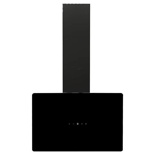 vidaXL Sieninis gartraukis, juodas, 60cm, plienas ir grūdintas stiklas