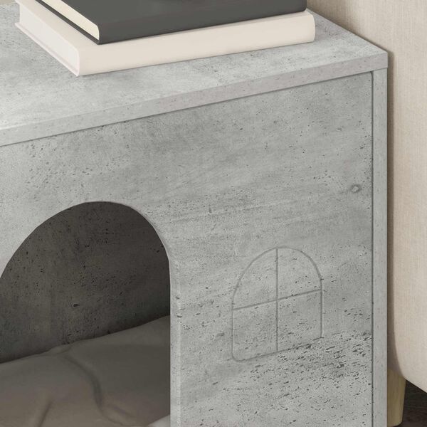 vidaXL Katės namelis Betoninė 51 x 30 x 52 cm Apdirbta mediena