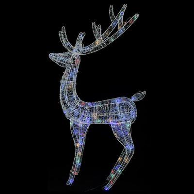 vidaXL Kalėdinės dekoracijos elniai, 2vnt., 180cm, akrilas, 250 LED
