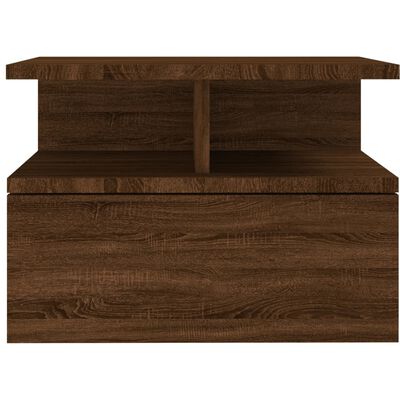 vidaXL Pakabinamas naktinis staliukas, rudas, 40x31x27cm, mediena