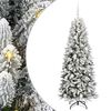 vidaXL Dirbtinė Kalėdų eglutė su 300 LED s stovu Balta 180 cm