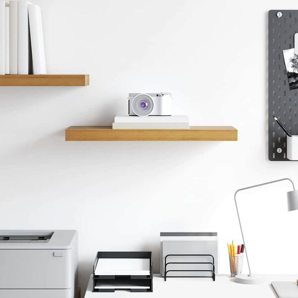 vidaXL Sieninė lentyna Ruda 50 x 23 x 4 cm Apdirbta mediena