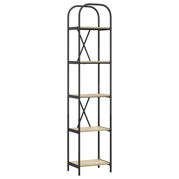 vidaXL Knygų lentyna Sonoma ąžuolas 40 x 30 x 183 cm Apdirbta mediena