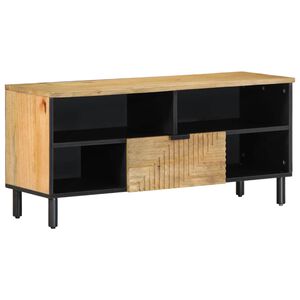 vidaXL televizoriaus spintelė Ruda 100x33x46 cm Medžio masyvo Mango