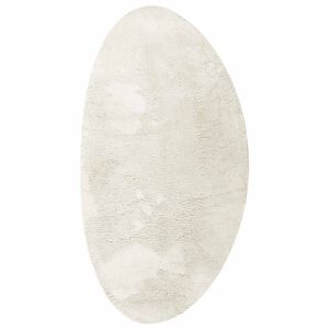 vidaXL Zoninės kiliminės dangos HUARTE Kreminė 80 x 150 cm Poliesteris