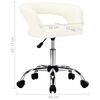 vidaXL Valgomojo kėdės, 4vnt., baltos spalvos, dirbtinė oda