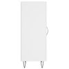 vidaXL &Scaron;oninė spintelė, baltos spalvos, 34,5x34x90cm, apdirbta mediena
