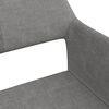 vidaXL Pasukamos valgomojo kėdės, 2vnt., &scaron;viesiai pilkos, audinys