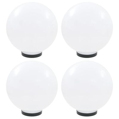 vidaXL LED lempos, rutulio formos, 4vnt., sferinės, 30cm, PMMA
