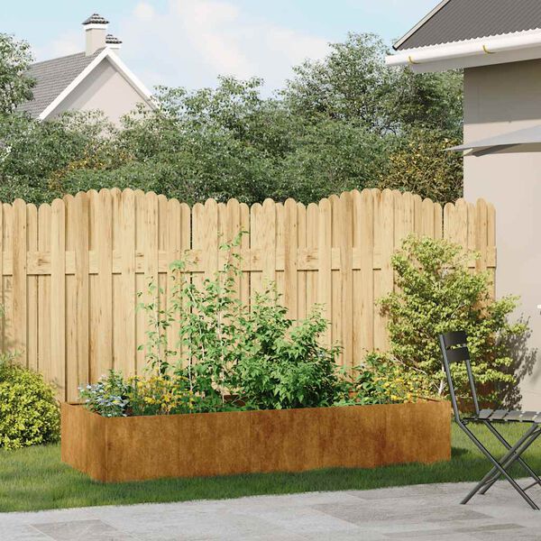 vidaXL Lovelis, rūdžių, 200x80x40cm, oro sąlygoms atsparus plienas